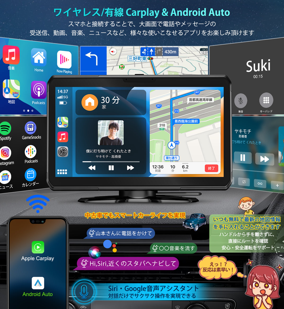 PRA103 ポータブルディスプレイオーディオ