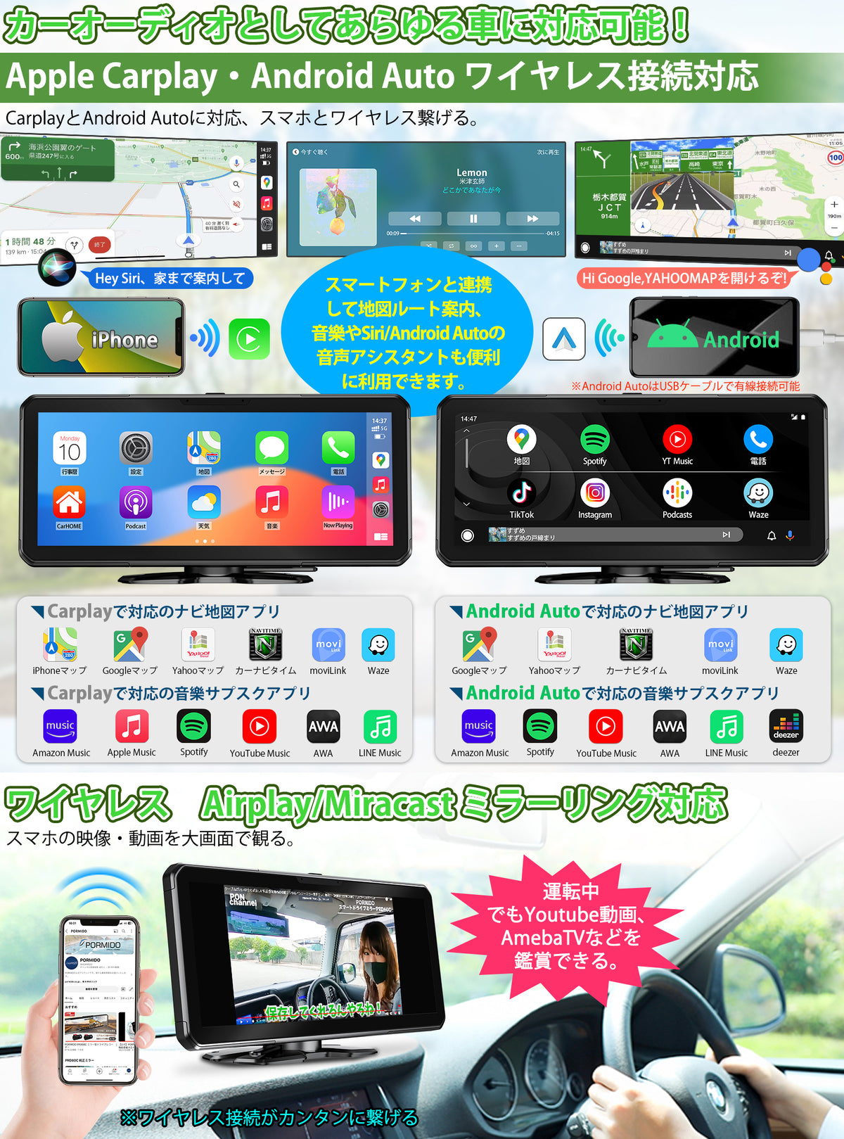 PRD62 ドラレコ・ディスプレイオーディオ一体型