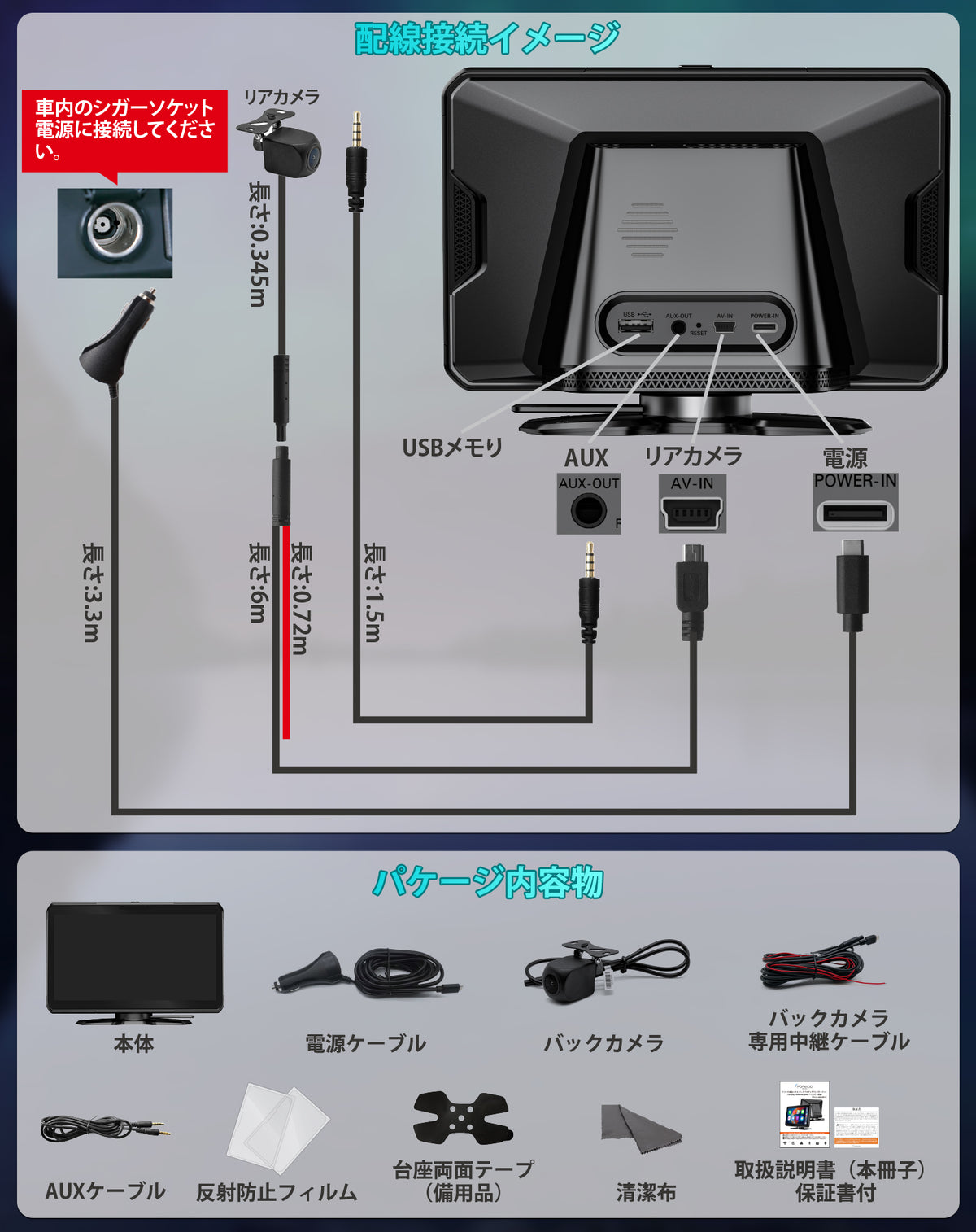 PRA103 ポータブルディスプレイオーディオ