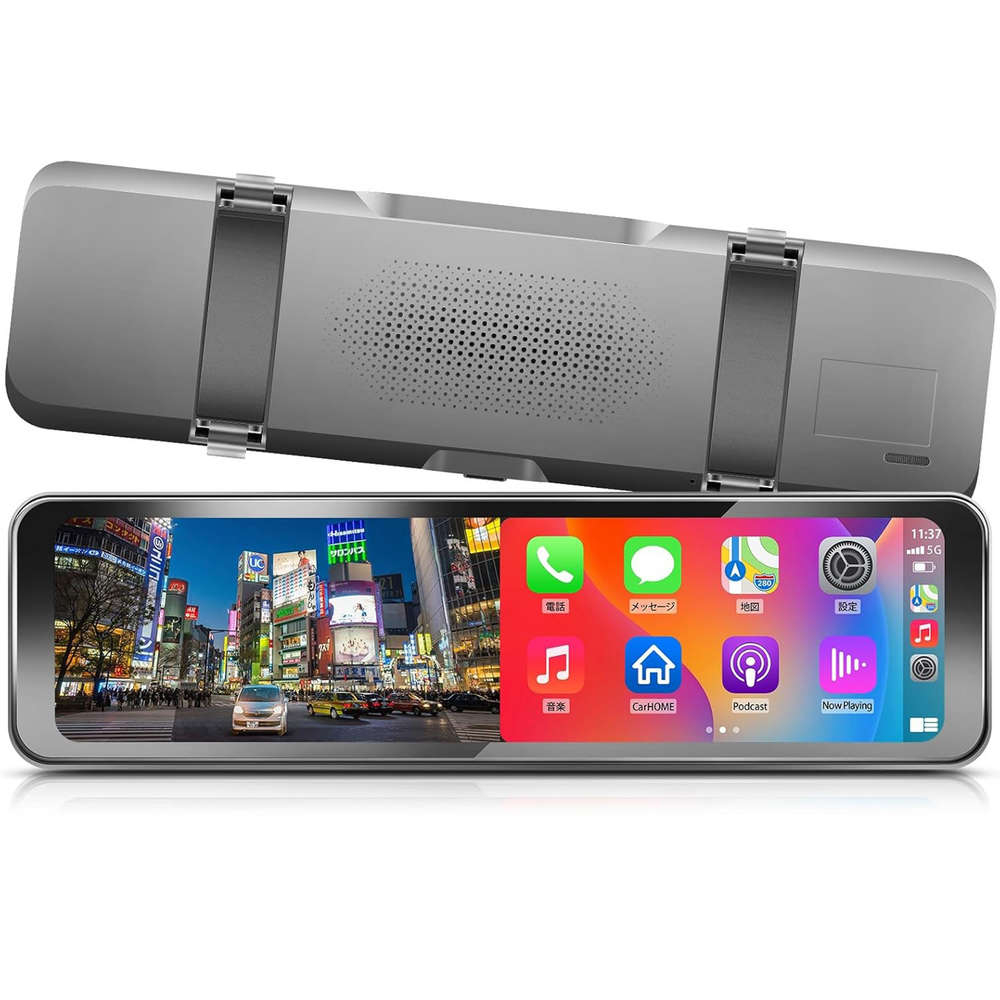 ドライブレコーダー ミラー型 【Carplay & Android Auto PRD63C ワイヤレスCarplay/AndroidAuto搭載 ミラー型ドライブ