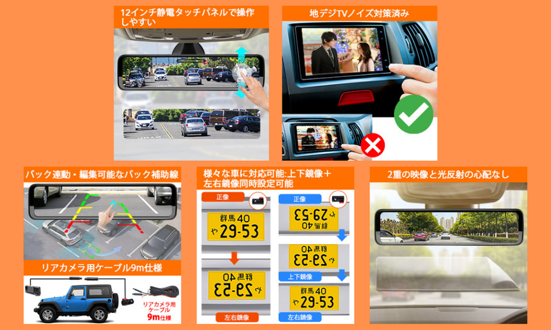 PRD51C・PRD51 ミラー型ドライブレコーダー 3カメラ – PORMIDO PRD51C・PRD51 ミラー型ドライブレコーダー 3カメラ – PORMIDO