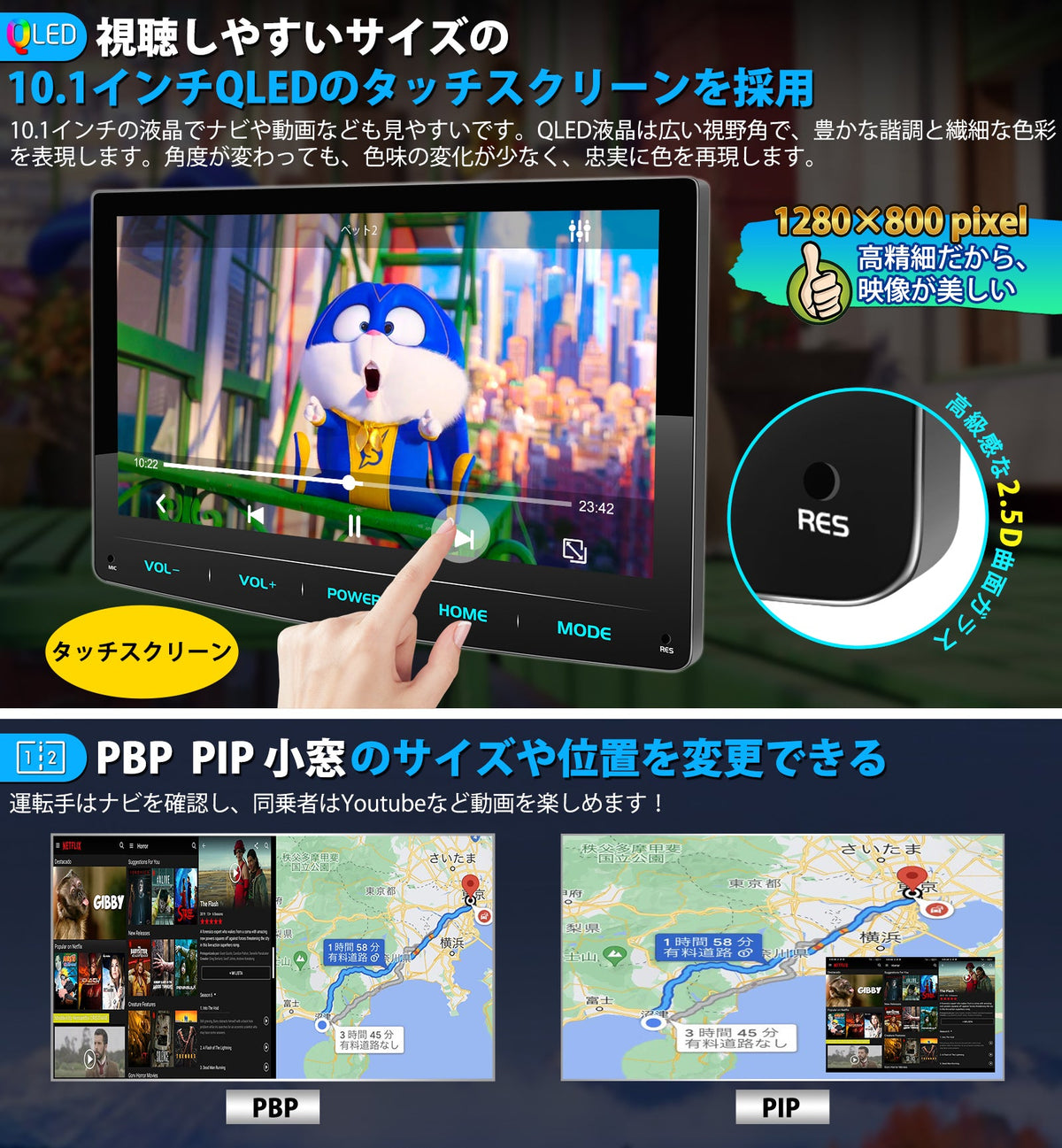 PRA101 Androidカーオーディオ PORMIDO