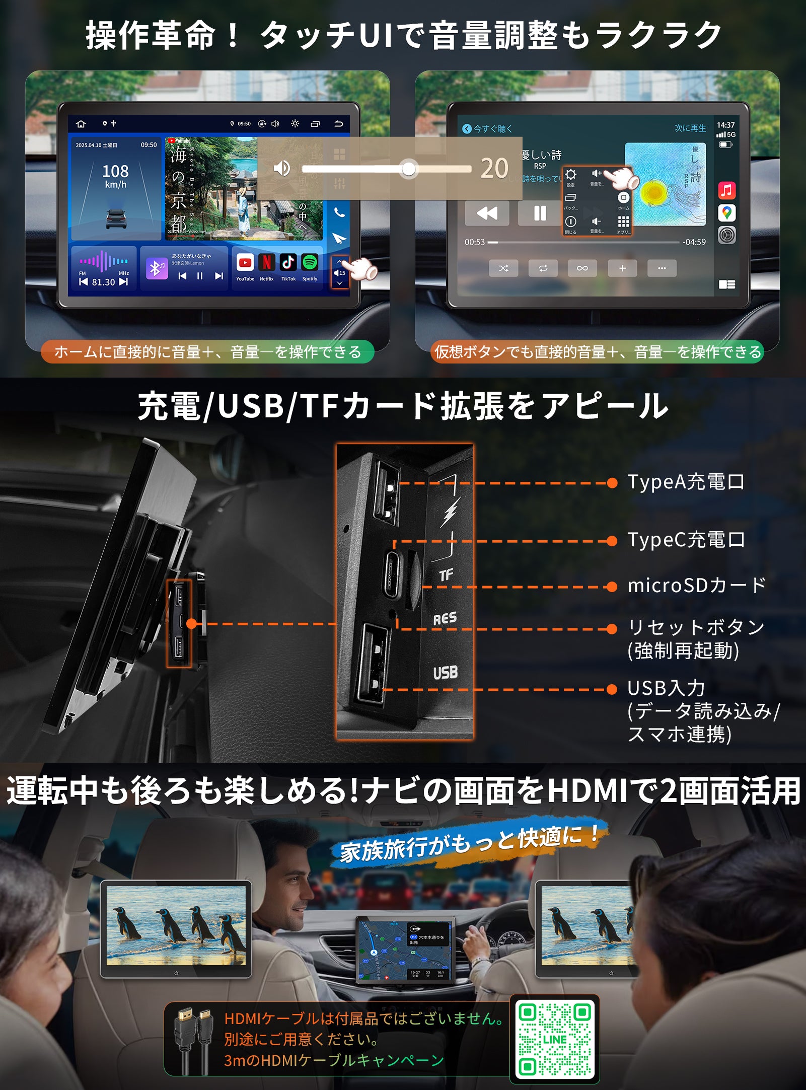PORMIDO 8インチ1DINオーディオディスプレイ Amazon.co.jp: PORMIDO ディスプレイオーディオ スクリーン8