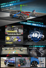 PRD6XC·PRD6X前後カメラとも高輝度センサー「最大60FPS対応」ミラー型 ドライブレコーダー PORMIDO