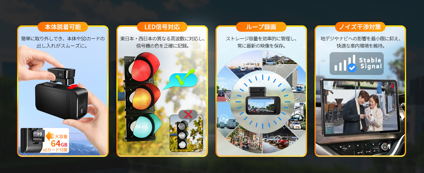 DT100 4K+2K超高画質小型ドライブレコーダー – PORMIDO