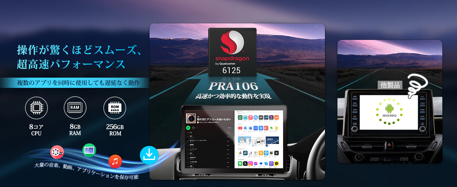 PRA106 Androidカーオーディオ – PORMIDO